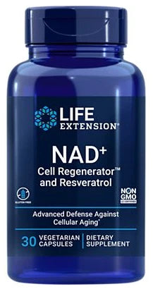 NAD+ Cell Regenerator & Resveratrol - Supports Cellular Aging (30 Veg Capsules)
