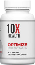 10X Health Optimize Methylated Multivitamin – 90 Capsules