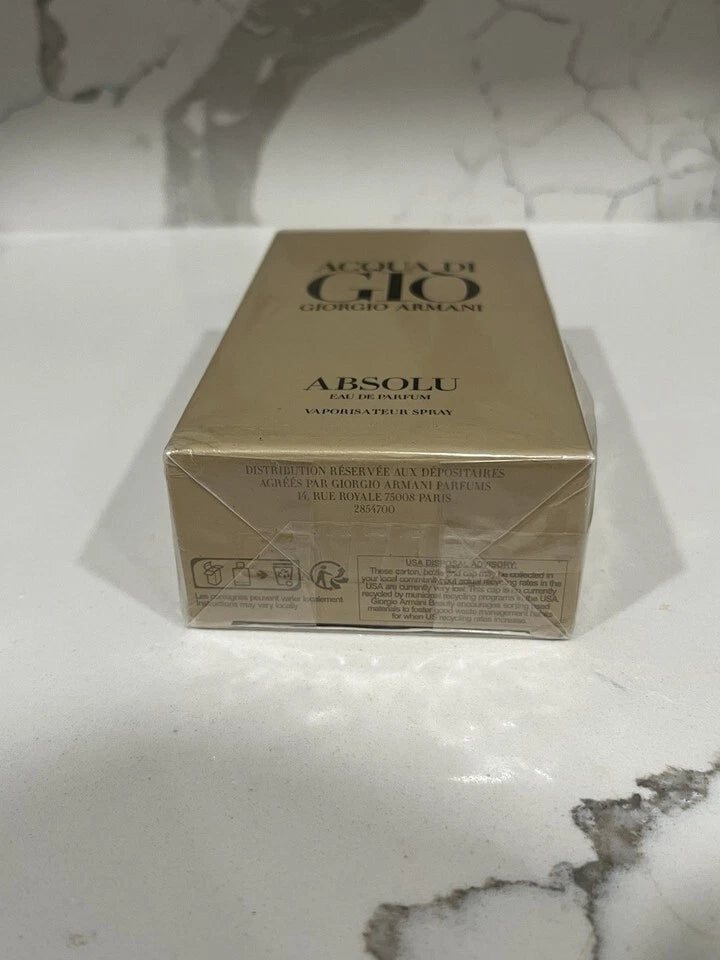Giorgio Armani ACQUA DI GIO ABSOLU 2.5 oz/ 75 ml Eau de Parfum Men