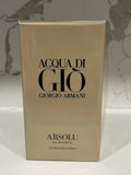 Giorgio Armani ACQUA DI GIO ABSOLU 2.5 oz/ 75 ml Eau de Parfum Men