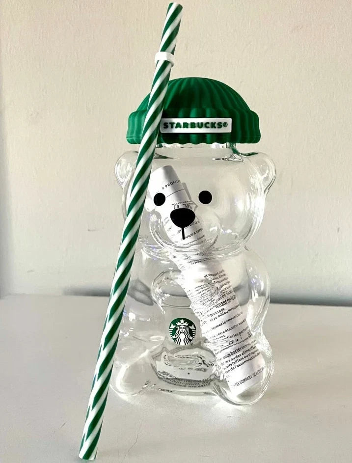 Original Starbucks Bearista Limited Edition Bear Glass Cold Cup