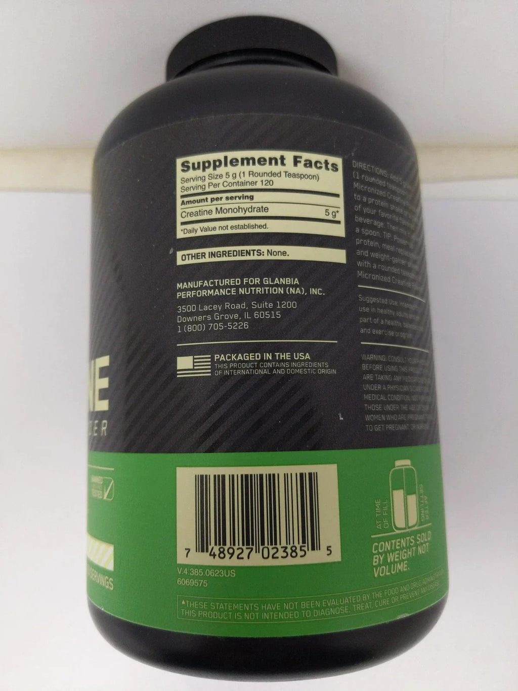 Optimum Nutrition, Micronized Creatine Powder, Unflavored, 10.6 oz (300 g)